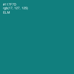 #117F7D - Elm Color Image