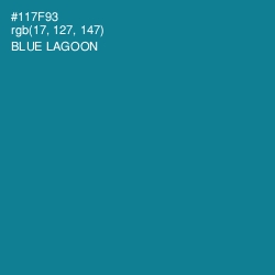 #117F93 - Blue Lagoon Color Image