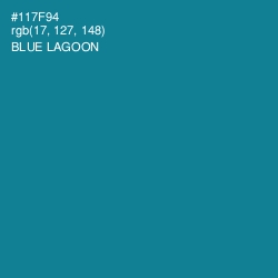 #117F94 - Blue Lagoon Color Image