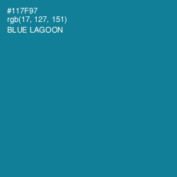 #117F97 - Blue Lagoon Color Image