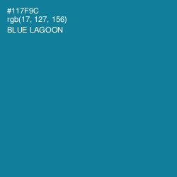 #117F9C - Blue Lagoon Color Image