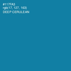 #117FA3 - Deep Cerulean Color Image