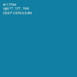 #117FA4 - Deep Cerulean Color Image