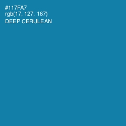 #117FA7 - Deep Cerulean Color Image