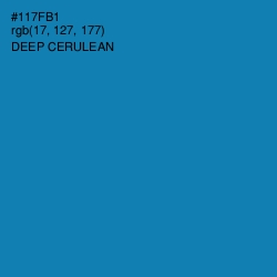 #117FB1 - Deep Cerulean Color Image