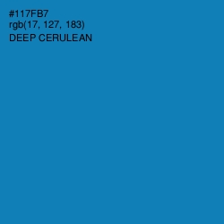 #117FB7 - Deep Cerulean Color Image