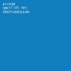 #117FBF - Deep Cerulean Color Image