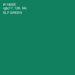 #11805E - Elf Green Color Image