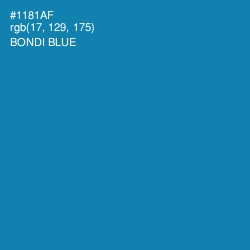 #1181AF - Bondi Blue Color Image