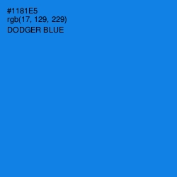 #1181E5 - Dodger Blue Color Image