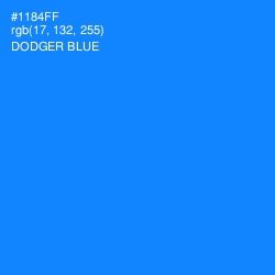 #1184FF - Dodger Blue Color Image