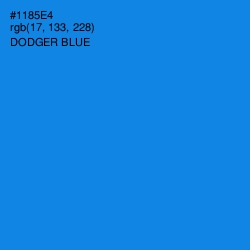 #1185E4 - Dodger Blue Color Image