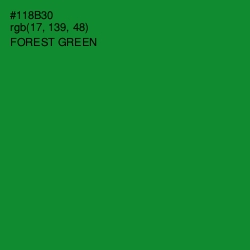 #118B30 - Forest Green Color Image