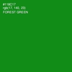 #118C17 - Forest Green Color Image