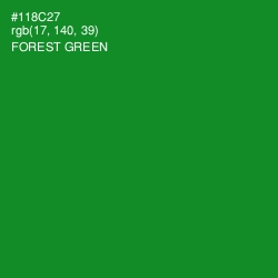 #118C27 - Forest Green Color Image