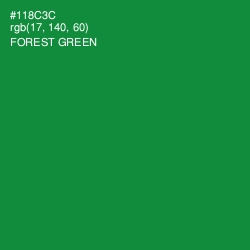 #118C3C - Forest Green Color Image