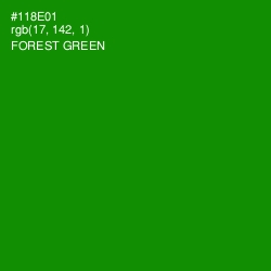 #118E01 - Forest Green Color Image