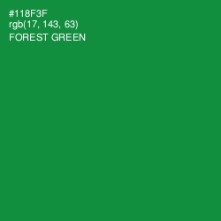 #118F3F - Forest Green Color Image