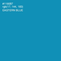 #1190B7 - Eastern Blue Color Image