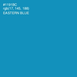 #1191BC - Eastern Blue Color Image