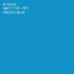 #1191C5 - Pacific Blue Color Image
