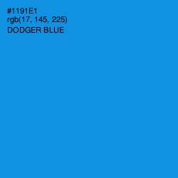 #1191E1 - Dodger Blue Color Image