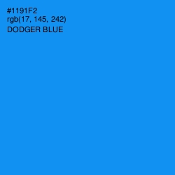 #1191F2 - Dodger Blue Color Image