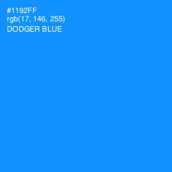 #1192FF - Dodger Blue Color Image