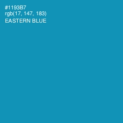 #1193B7 - Eastern Blue Color Image