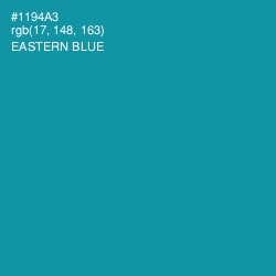 #1194A3 - Eastern Blue Color Image