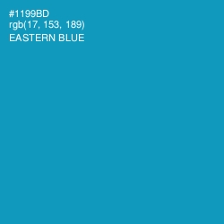 #1199BD - Eastern Blue Color Image