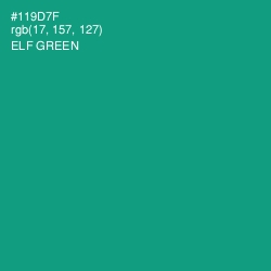 #119D7F - Elf Green Color Image