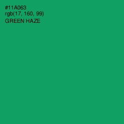 #11A063 - Green Haze Color Image