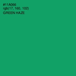 #11A066 - Green Haze Color Image