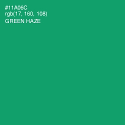 #11A06C - Green Haze Color Image