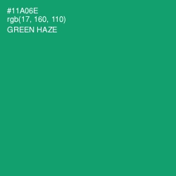#11A06E - Green Haze Color Image