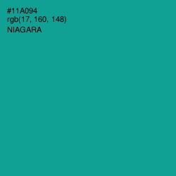 #11A094 - Niagara Color Image