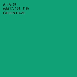 #11A176 - Green Haze Color Image