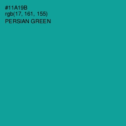 #11A19B - Persian Green Color Image