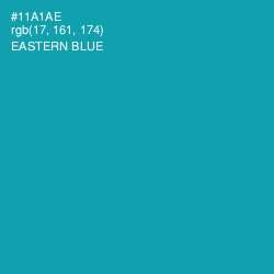 #11A1AE - Eastern Blue Color Image
