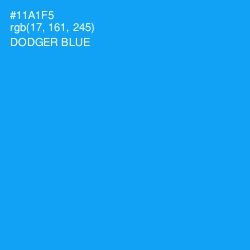 #11A1F5 - Dodger Blue Color Image