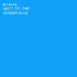 #11A1F8 - Dodger Blue Color Image