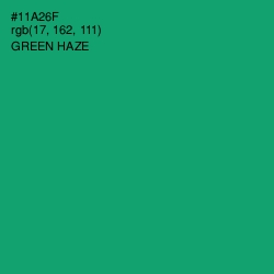 #11A26F - Green Haze Color Image