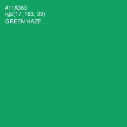 #11A363 - Green Haze Color Image