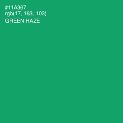 #11A367 - Green Haze Color Image