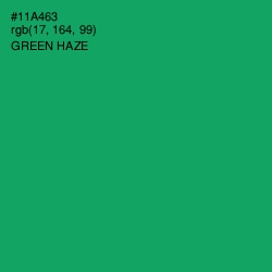 #11A463 - Green Haze Color Image