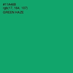 #11A46B - Green Haze Color Image