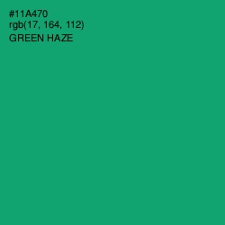 #11A470 - Green Haze Color Image