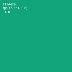 #11A47B - Jade Color Image