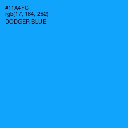 #11A4FC - Dodger Blue Color Image